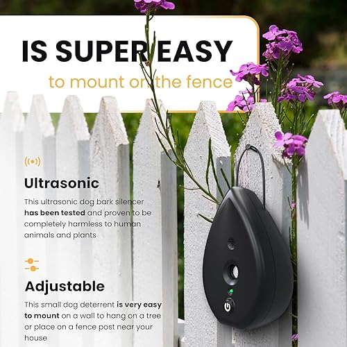 Miniatura 6 de STÙNICK 2024 Anti Bark Device and 75 Feet Neighbor Dog Silencer - 3 Level Bark Box Anti Bark Device, Bark Stop Devices Ultrasonic Dog Bark Control,