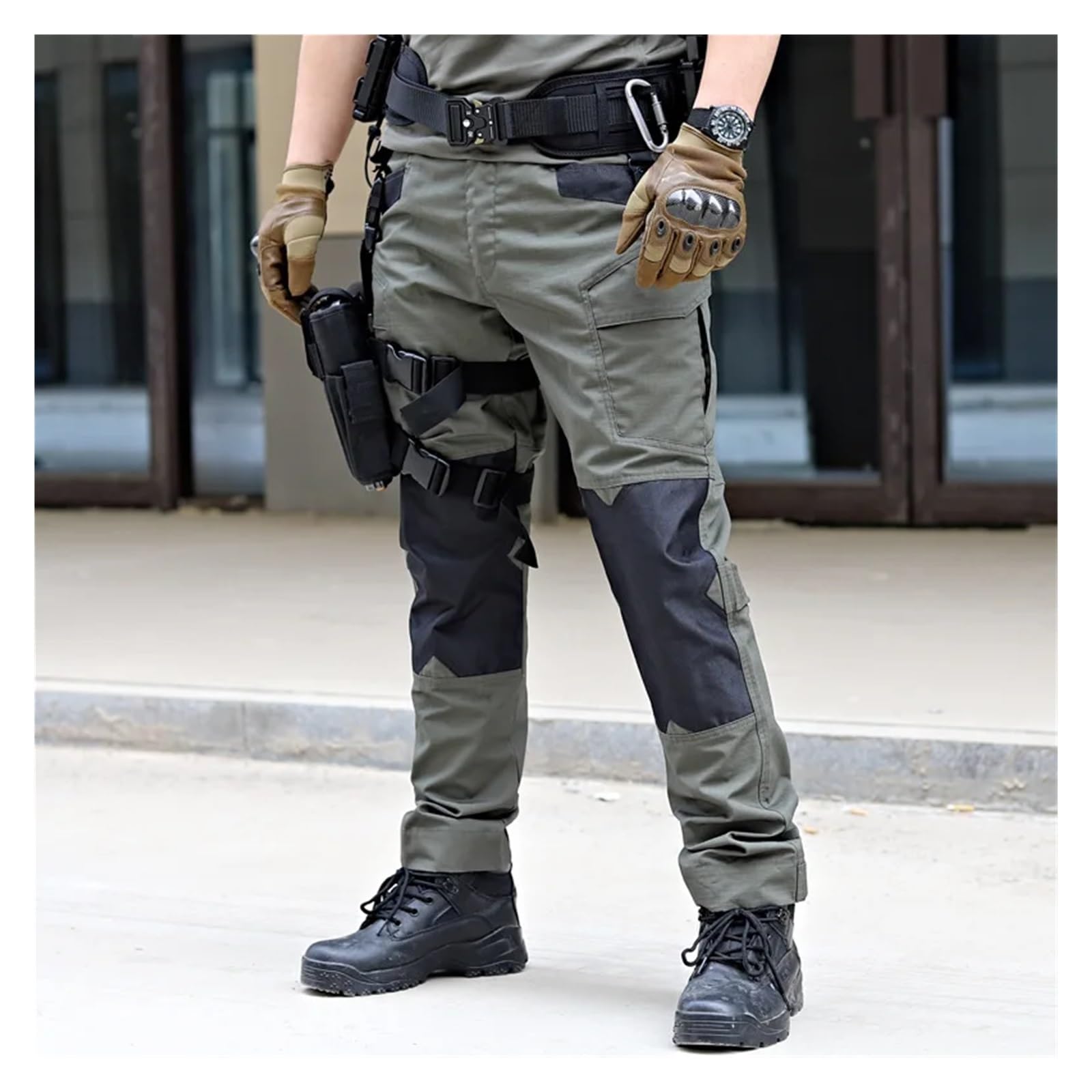 Pantalones de Trabajo Hombre Pantalones tácticos de Verano for Hombre, for Exteriores, Multibolsillos, Resistentes al desgarro, Camuflaje