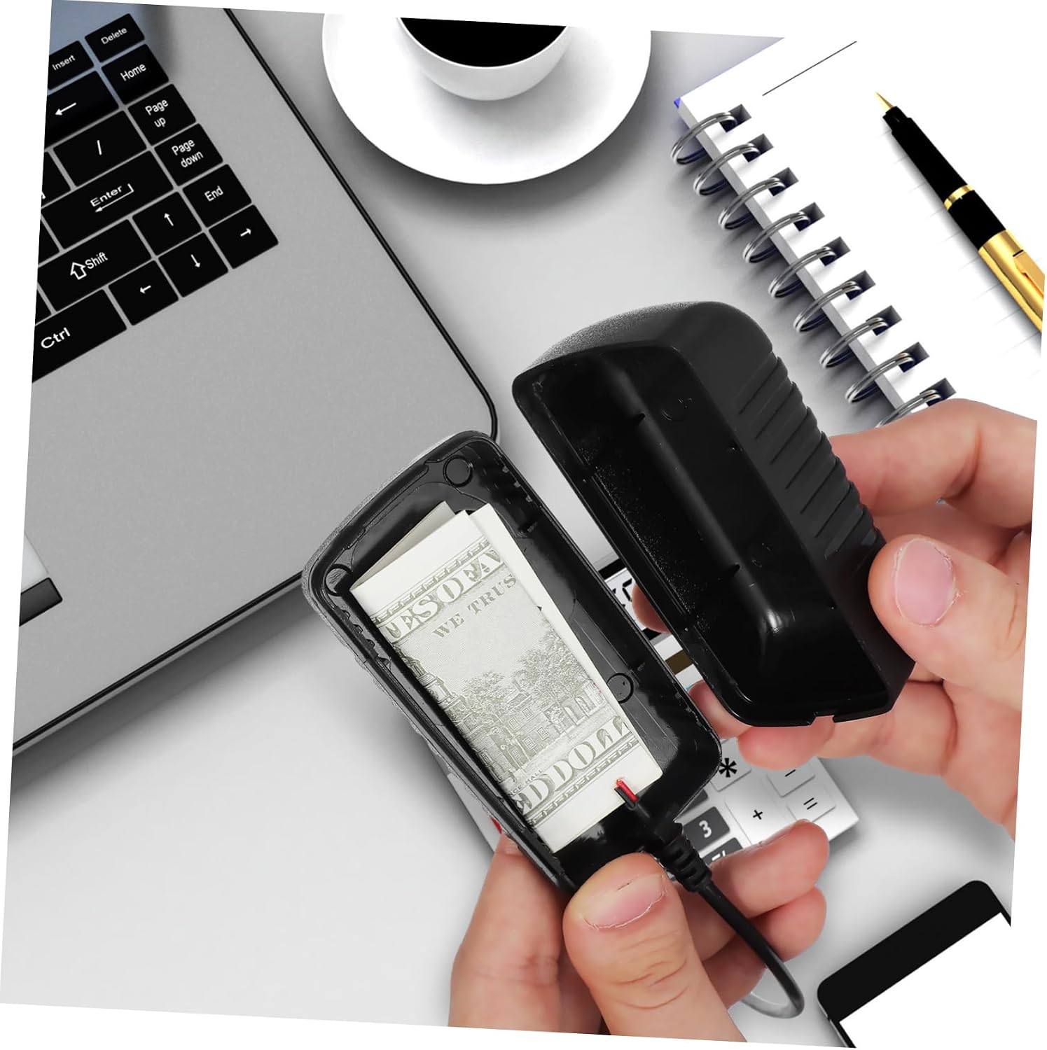 Realistic Charger Plug Storage Box Discreet Cash Hider Hidden Storage Container