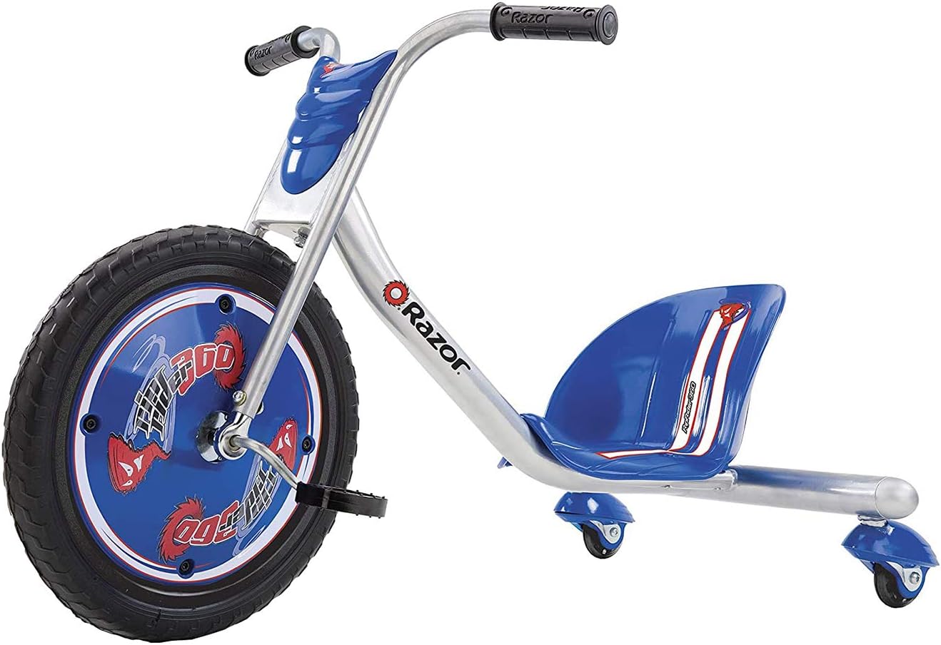 Razor RipRider 360 Caster Trike for Kids 5+: Drifting Spins, Steel Frame, 160 lbs Capacity