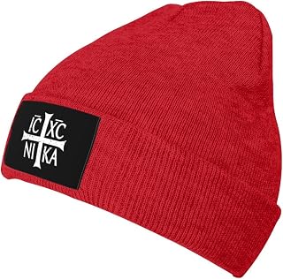 Christian Orthodox Russian Cross Icxc Adult Knitting Kufi Knitting Hat