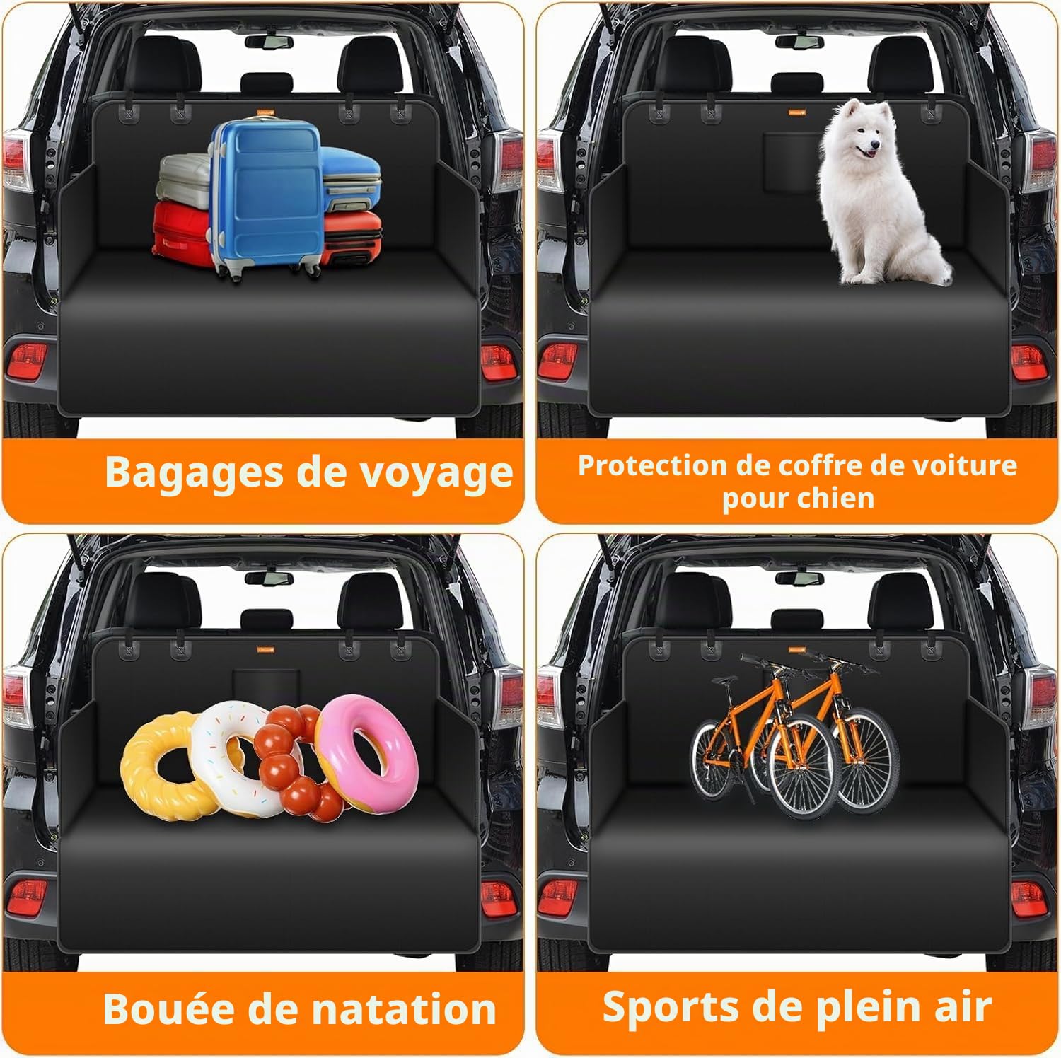Protection Coffre Voiture Chien pour BYD Seal U DMi 2023 2024 2025, Housse Protection de Coffre de Voiture avec Protection Latérale Entretien Facile