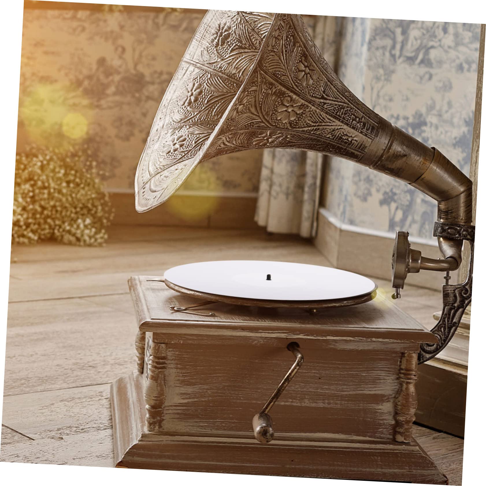 NUOBESTY 1pezzi Tappetino per Giradischi in Acrilico i Dischi e Riduce Vibrazioni per Dischi Audio Domestici Tappetino in Vinile