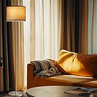 Vista 4 de Oneach Lámpara de pie industrial de granja de 61 pulgadas para sala de estar, lámpara de pie rústica para sala de estar, dormitorio, lámparas altas