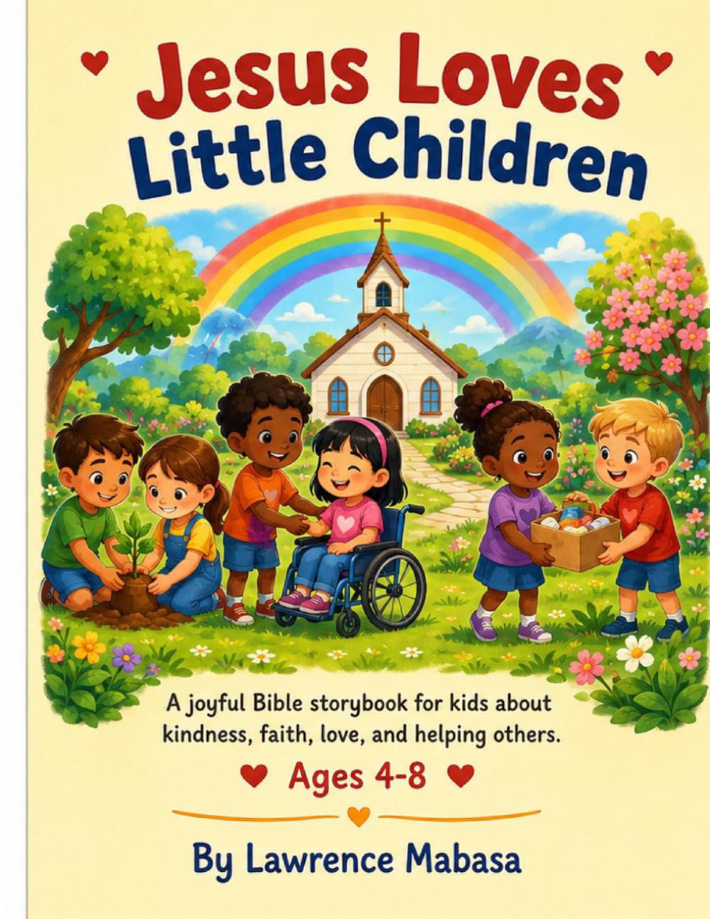 Jesus Loves Little Children: A Joyful Bible Storybook for Kids about Kindness, Faith, Love, and Helping Others