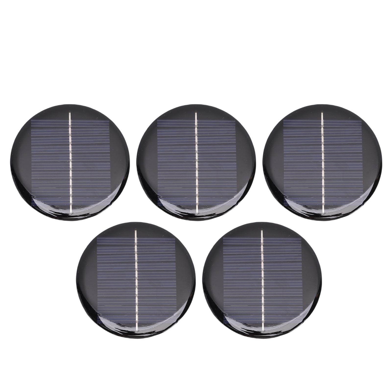 Vikye 5pcs Solar Light Replacement Top, 2.4in LED Solar Lantern Light Lids, Outdoor Water Proof Parts Replacement for Outdoor Garden