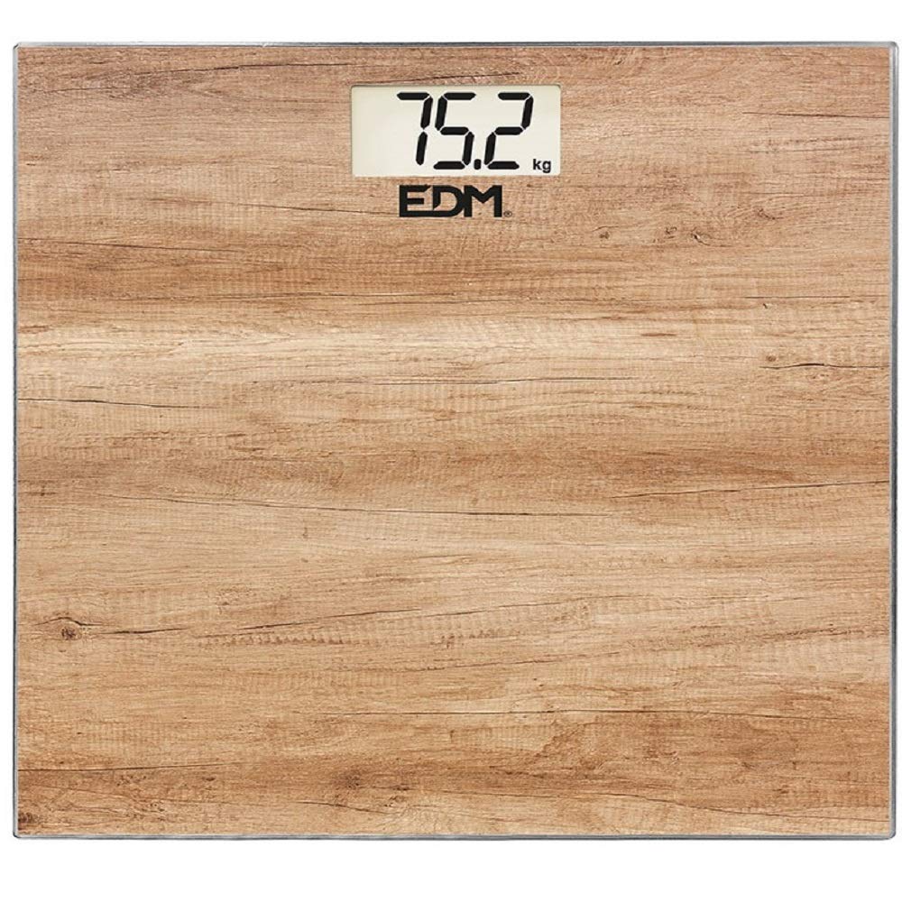 EDM 07531 Bathroom Scale in Crystallized Finish, Max 180 kg, Plastic