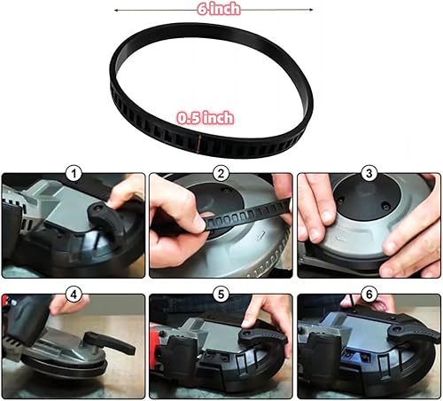 Miniatura 3 de TALSWIF 45-69-0010 Neumático de polea de hoja para sierras de banda Milwaukee de corte profundo 6225 6227 6230 6232 6232-6 6238-20 2729-20 (paquete