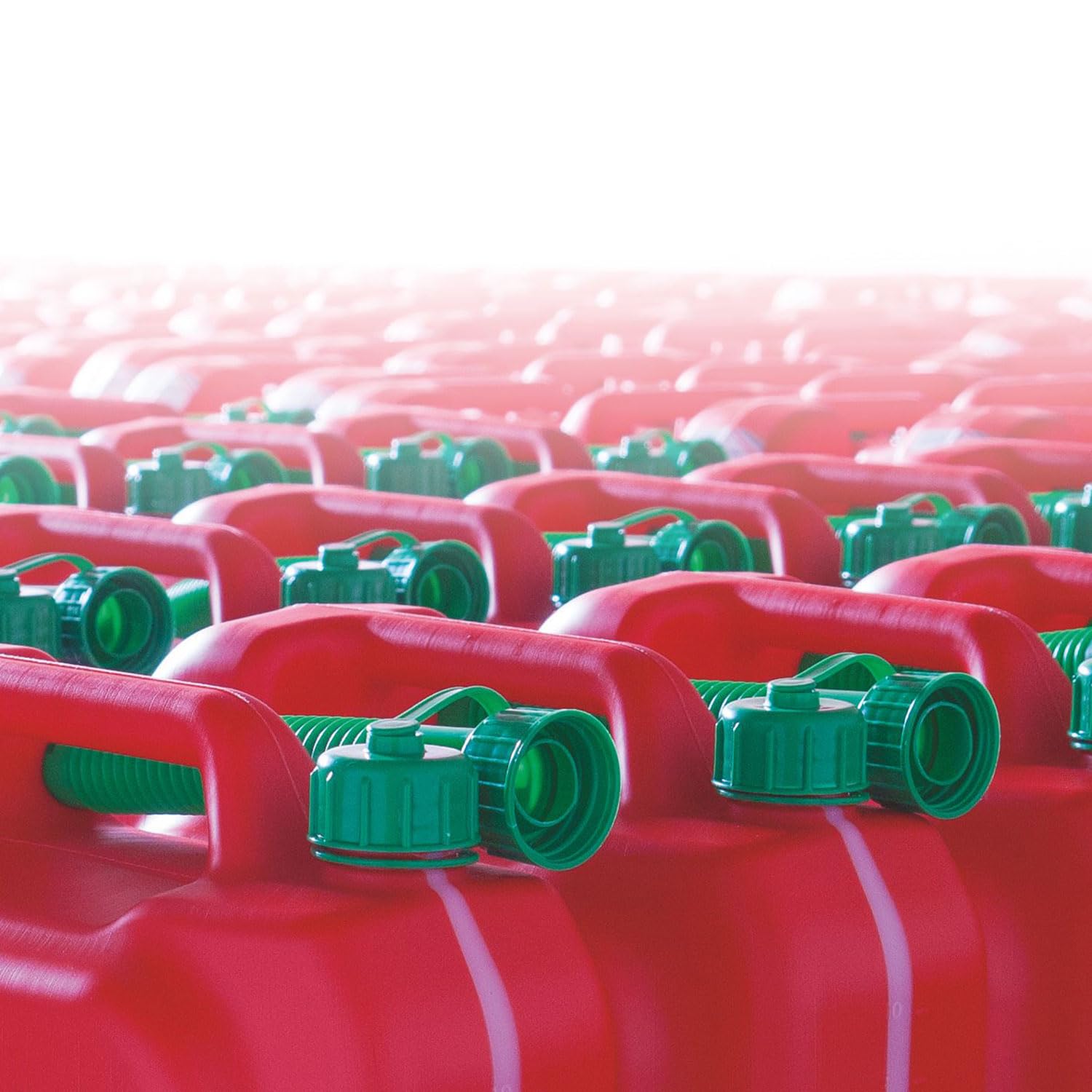 ToM PaR Benzinkanister 10 Liter HDPE | Kraftstoffkanister für Benzin & Diesel | EU-zertifiziert | Füllstandsanzeige | Ausgießer mit Entlüftung | Rot