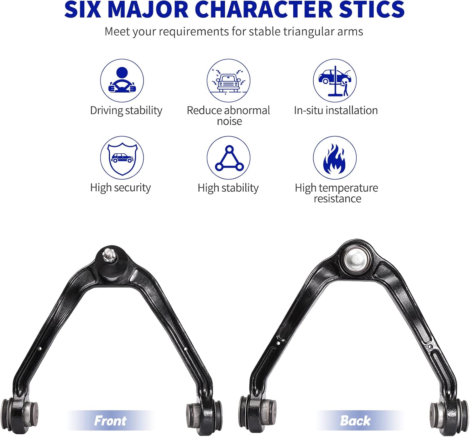 LCWRGS 8pcs RWD Front Suspension Kit For 1999-2006 Chevy Silverado GMC Sierra 1500 2 Upper Control Arms 2 Lower Ball Joints 4 Outer Inner Tie Rods