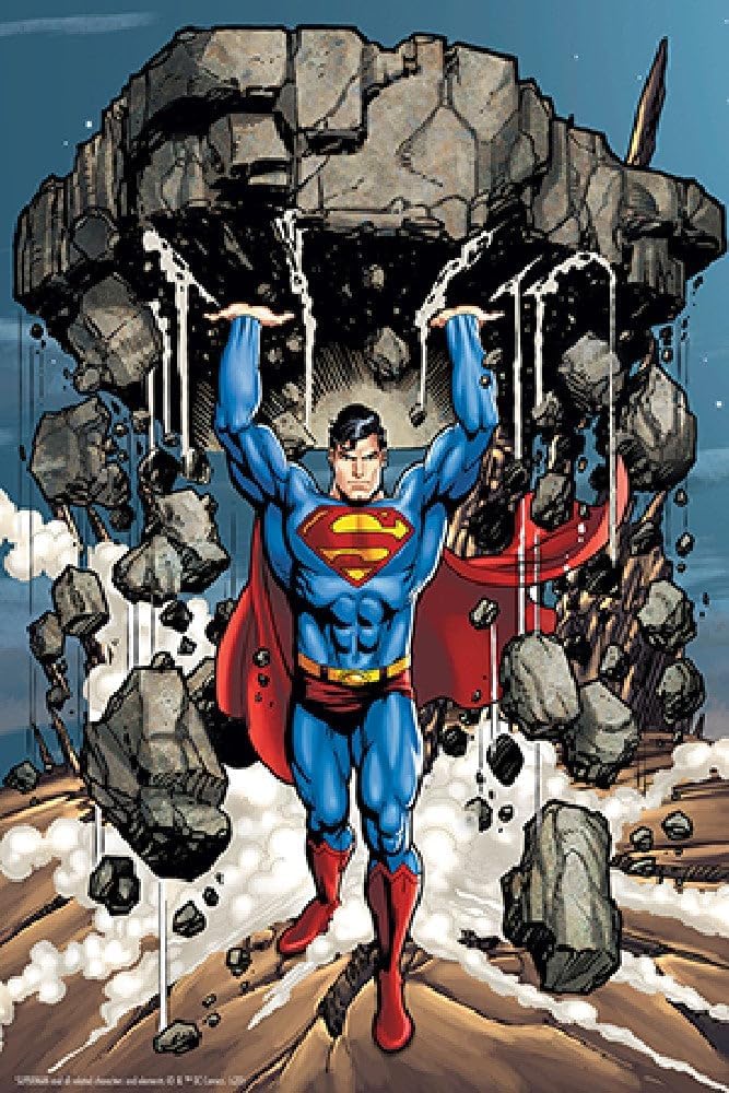 PRIME 3D | DC Comics - Super Strength | 3D Lenticular Jigsaw Puzzle | 46cm x 31cm - 300 pcs | Games & Puzzles | Ages 6+