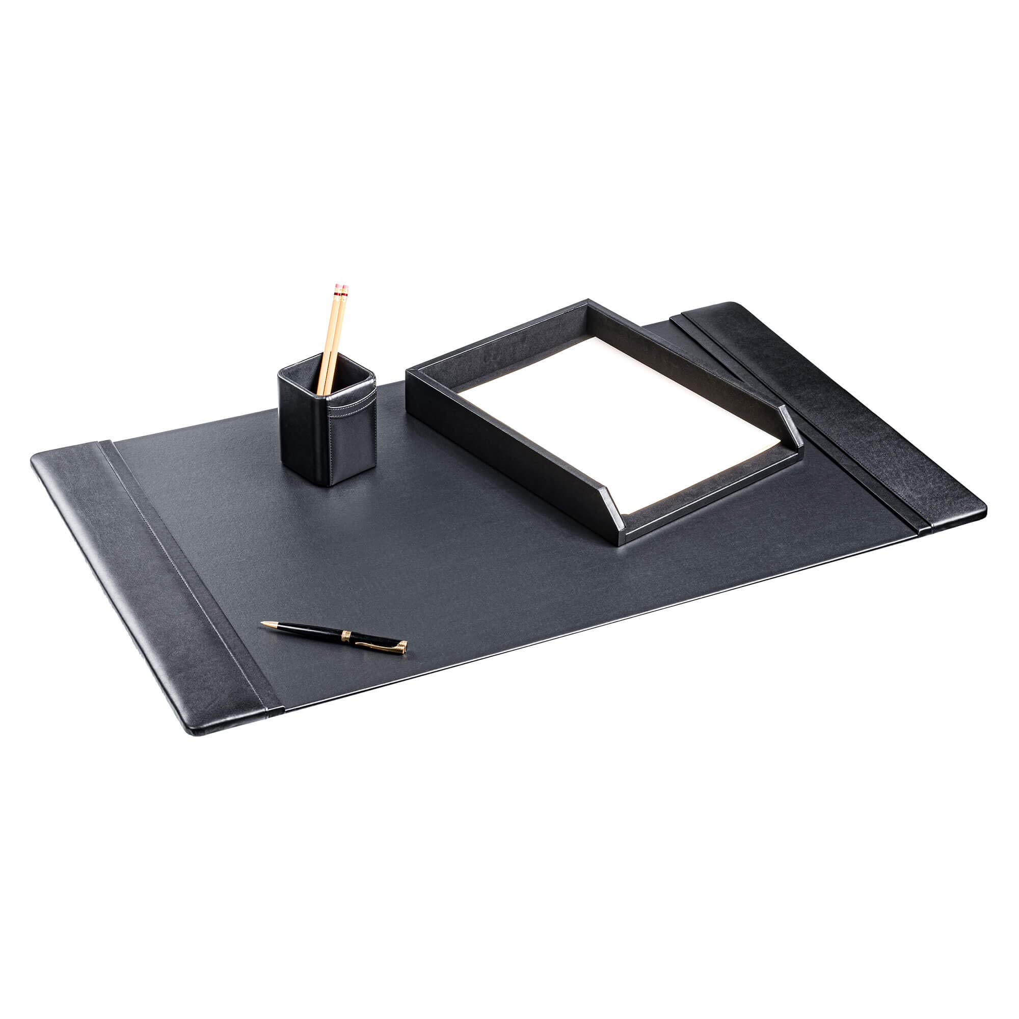Dacasso Set da scrivania con Cuscino, Nero, 34 x 20, Pezzi