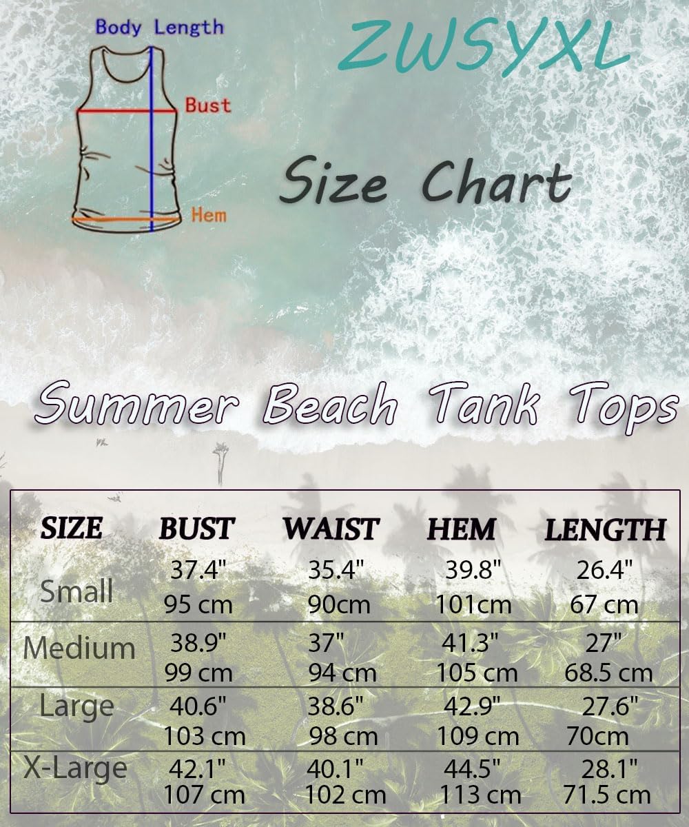 Here Comes The Sun Tank Tops Women Sunshine Graphic Sleeveless Vintage Travel Vacation Tops Summer Beach Shirts - Image 7