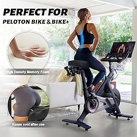 Noseless Bike Seat Cushion for Men & Women - Extra Padding & Comfort Wide Bicycle Seat, Oversized Comfortable Saddle for Peloton Bikes, Exercise Bikes, Electric Bikes, Cruiser Bikes