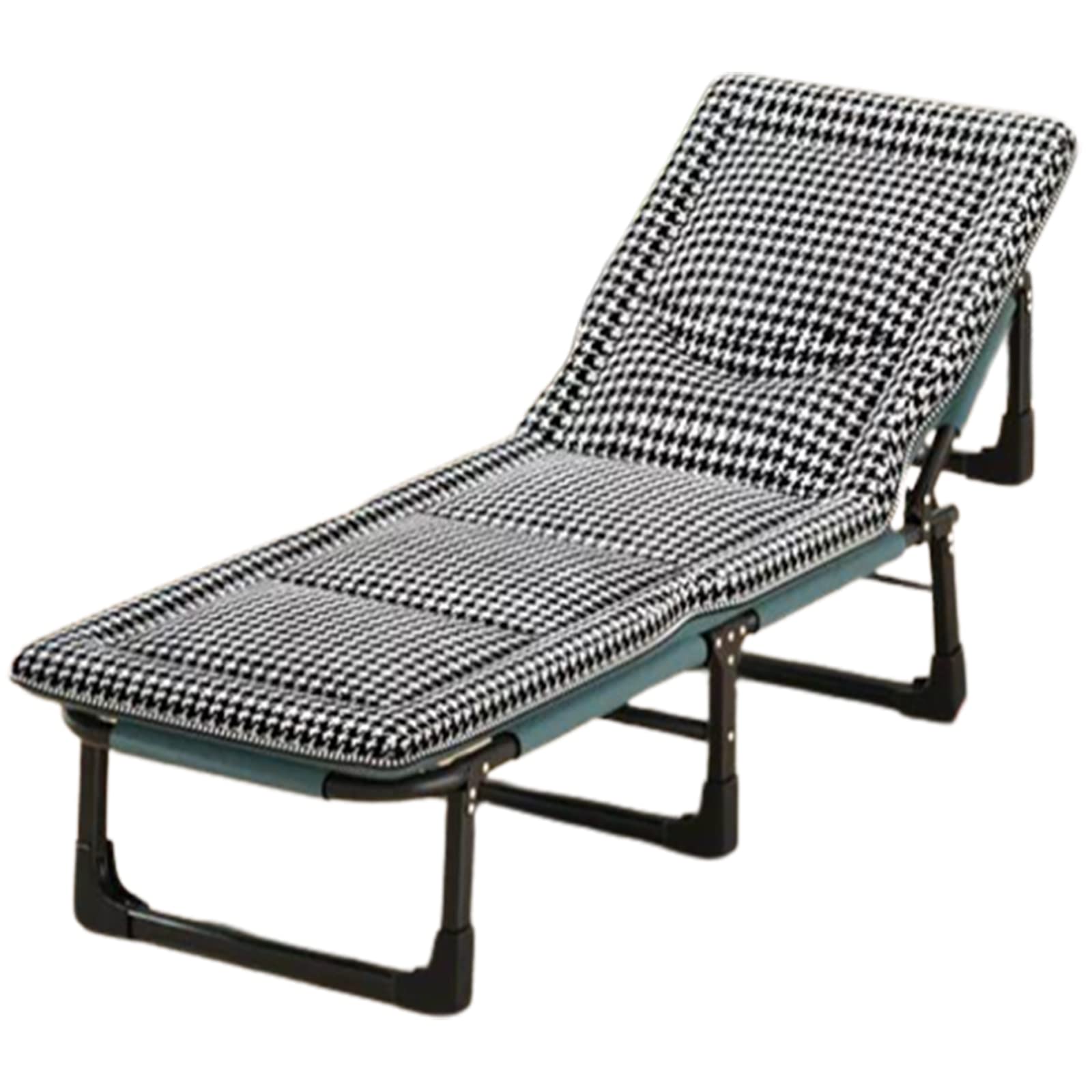 Seat CushionAdjustable Zero Gravity Lounge Chair Reclining Patio Lounger Chair with Soft Cushion Indoor & Outdoor Folding Chaise Lounge (Light Gray)