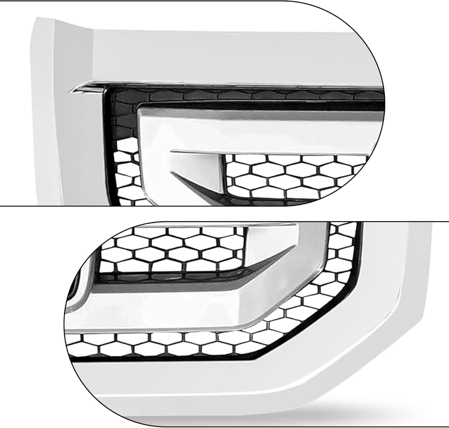 Partsflow Front Upper Grill Assembly W/Chrome Grille Compatible with Honda Pilot 2009 2010 2011 HO1200200