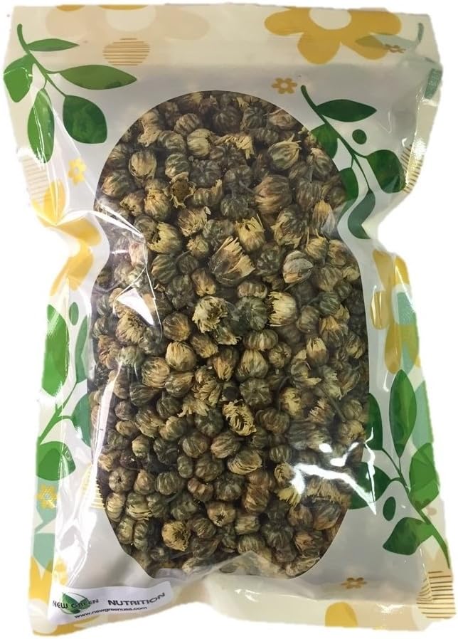 HerbsGreen Premium Chrysanthemum Flower Buds, 100% Natural, Premium Quality with No Stems (3 oz. Bag)
