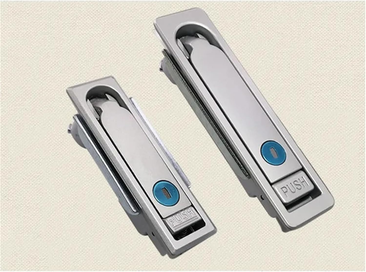 Electric Cabinet Bounce to Unlock Handle Lock MS713 Communication Cabinet Door Button Bounce Handle Locks 1Pcs(XJJ-712-P)