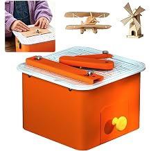Safe Cardboard Cutter, 45W Electric Chomp Saw Cutting Tool with Bladeless Technology, 0-4mm Thick Cardboard Precision Cutting, Stem DIY Craft Tool Learning Set for DIY 3D Models and School Projects