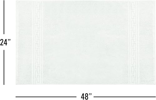 Miniatura 4 de STF Paquete de 6 toallas de baño blancas de hotel a granel de 24 x 48 pulgadas, 100% algodón, económicas y económicas para usos comerciales,