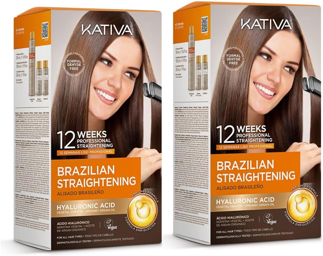 Sameriver KATIVA Brazilian Straightening with Glyoxylic & Vegetable Keratin with Formaldehyde