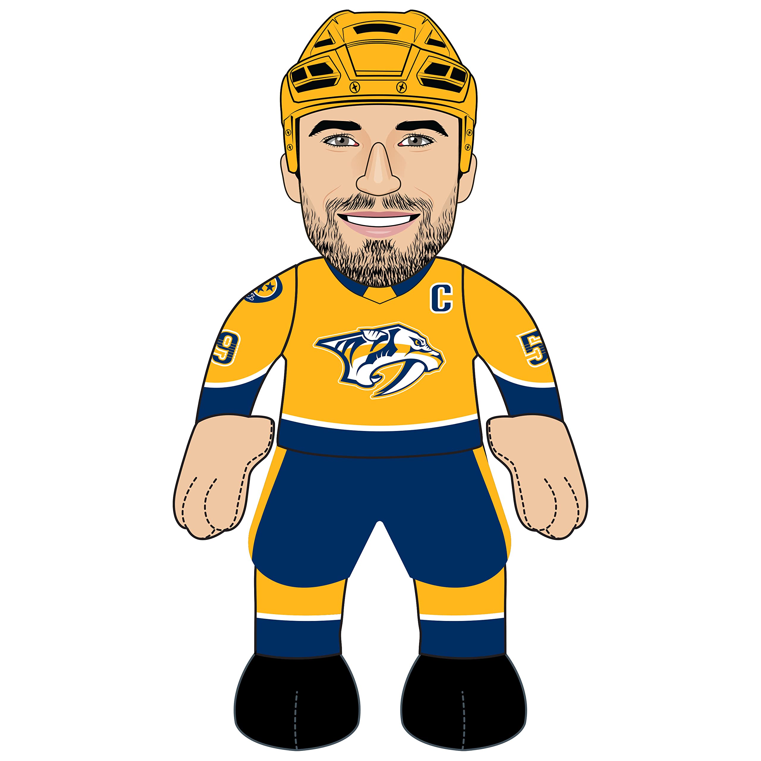 Bleacher CreaturesNashville Predators Roman Josi 10" Plush Figure- A Superstar for Play or Display