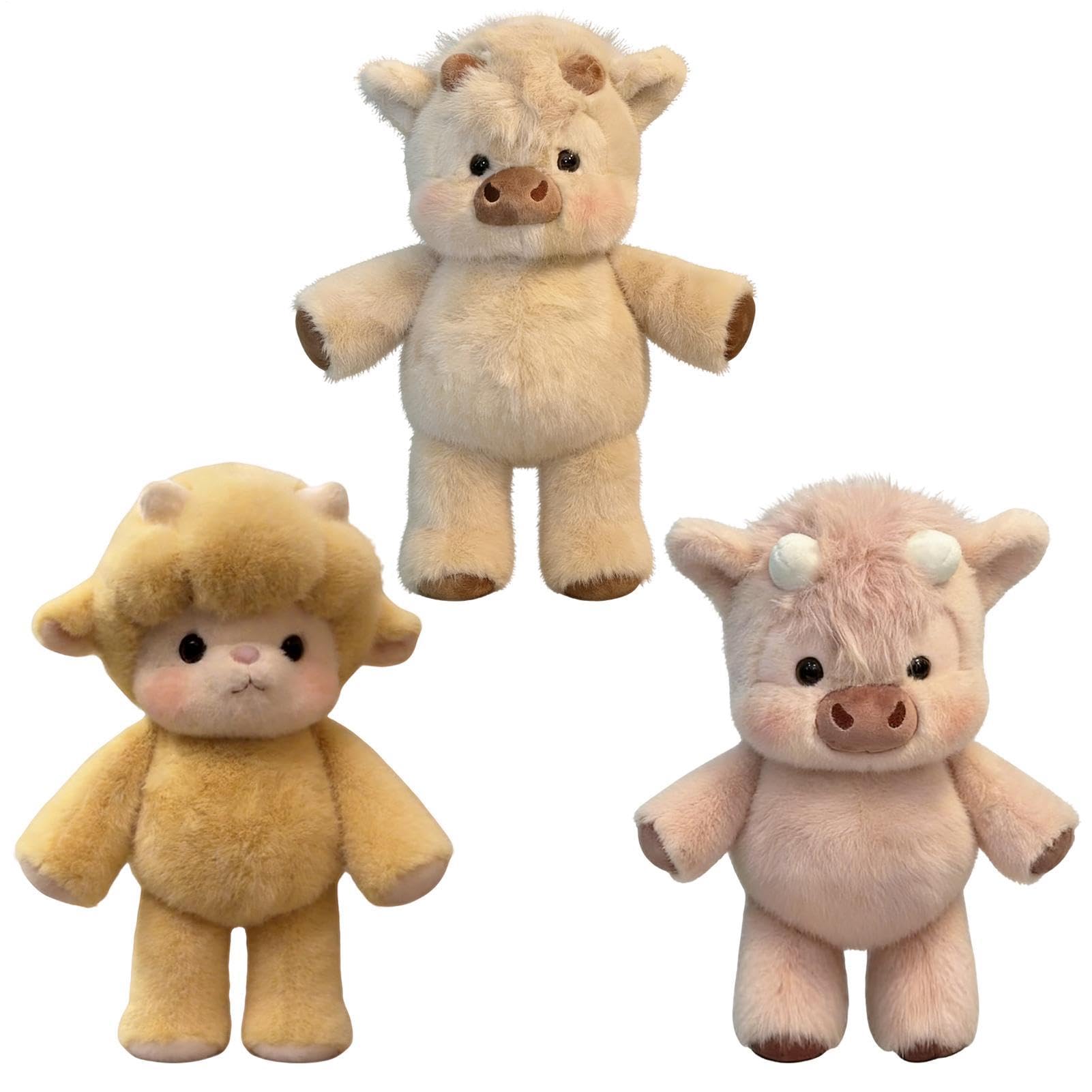 Genérico Peluche Vacas, Peluche Cabra, High Land Cow De Peluches, Vacas De Las Tierras Altas De Peluches, Plush de Vace, Juguete De Granja para Decoración del Hogar De Granja, Regalo para Niños — view 11