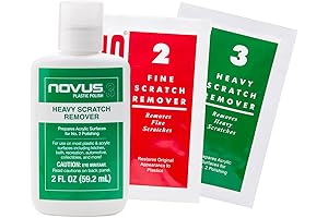 Novus Scratch Remover Kit #2 & #3 for Acrylic Surfaces (3 Bottles, 2 oz. ea.)