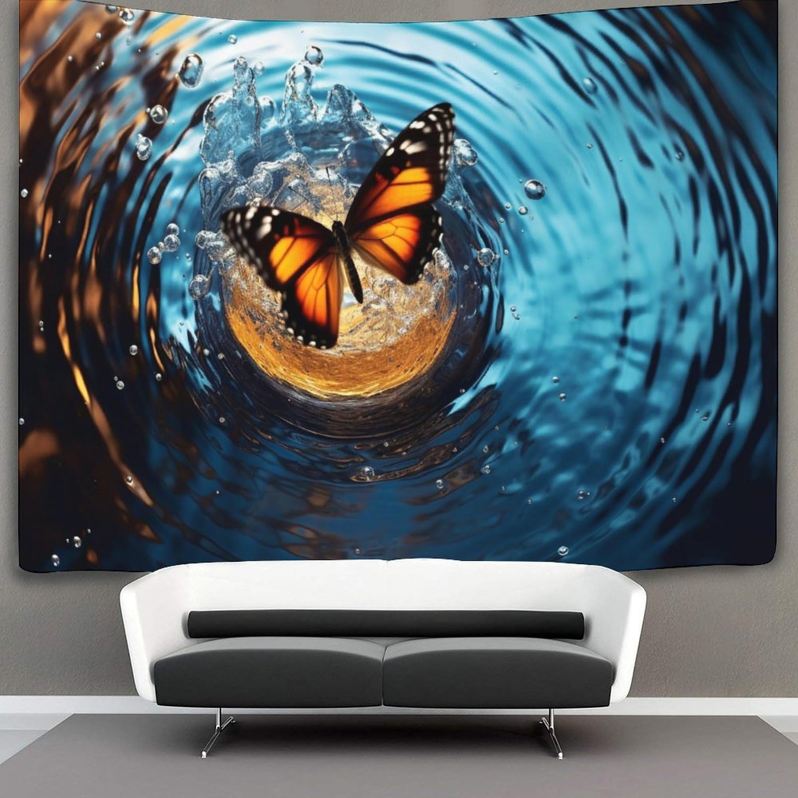 kaiyun Butterfly Tapestry, Art Wall Hanging Decoration for Living Room Bedroom & Dorm 70cmx100cm