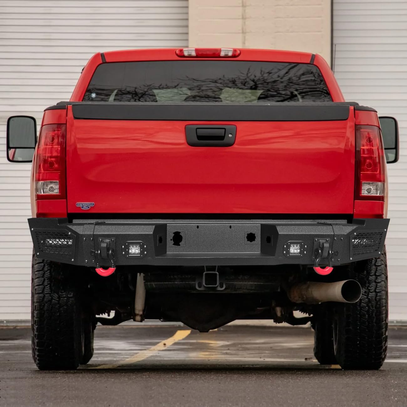 Vijay Front and Rear Bumper Fits 2007-2010 GMC Sierra 2500/3500 with Winch Plate and Lights