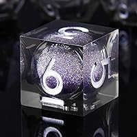 Vista 27 de YEMEKO Beholder's Dargon Eye DND - Juego de dados de ojo de gato con núcleo líquido, borde afilado, hechos a mano para Dungeons and Dragons Ttrpg