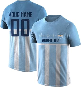 World Cup 2026 Football Jersey Personalised Name Number Fan Top