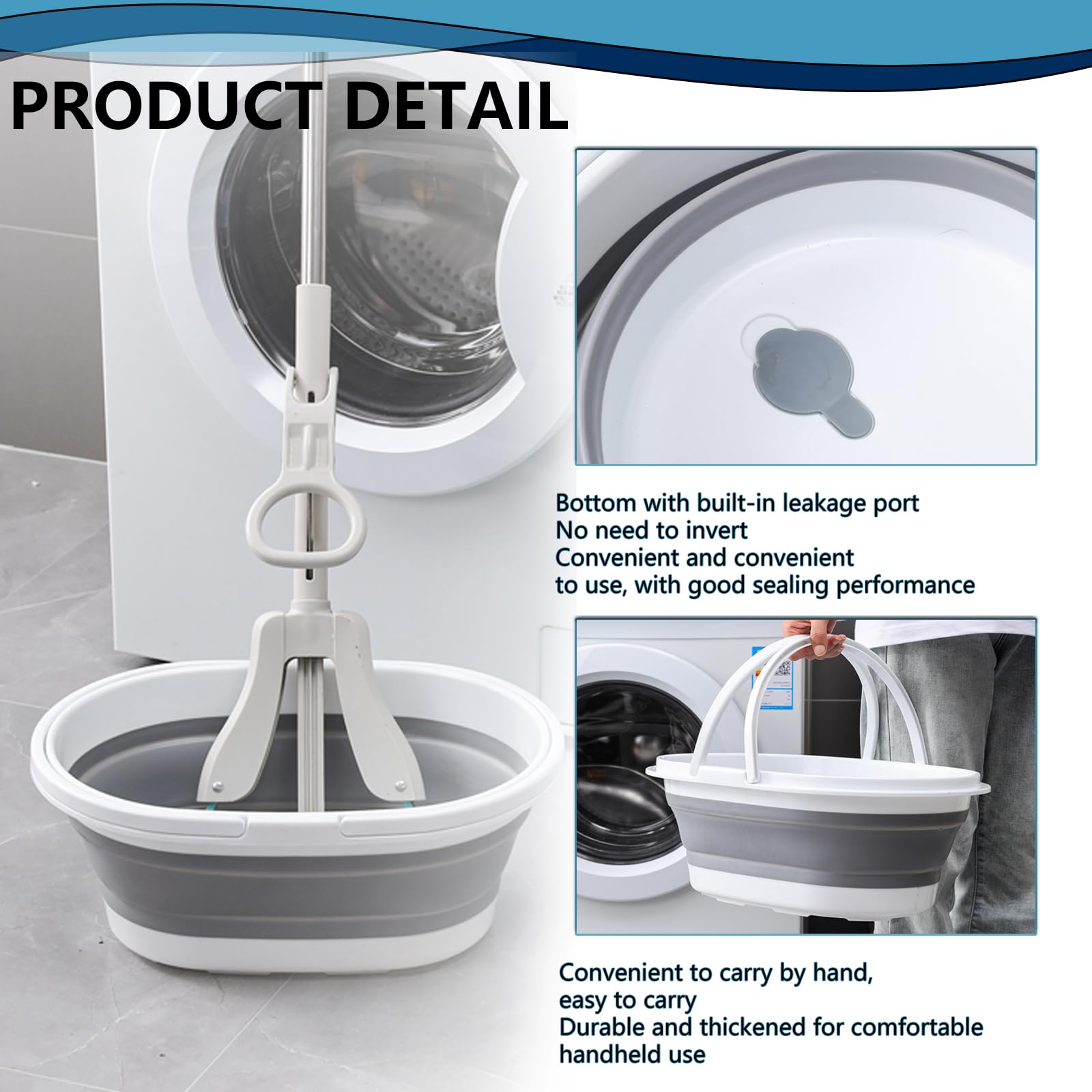 Bacinella Pieghevole S.I.C - 30 Litri, Termostatica, Con Tappo Di Scarico, Multiuso - Foto 3