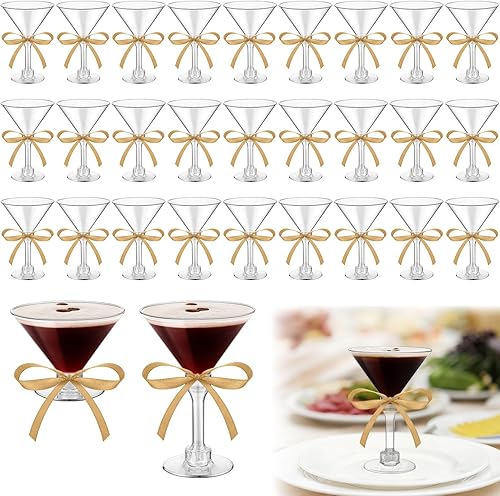 Miniatura 15 de Rtteri 36 piezas de decoración para fiesta de cumpleaños Espresso Martini, suministros de fiesta con tazas de plástico de 5 oz un poco más viejas,