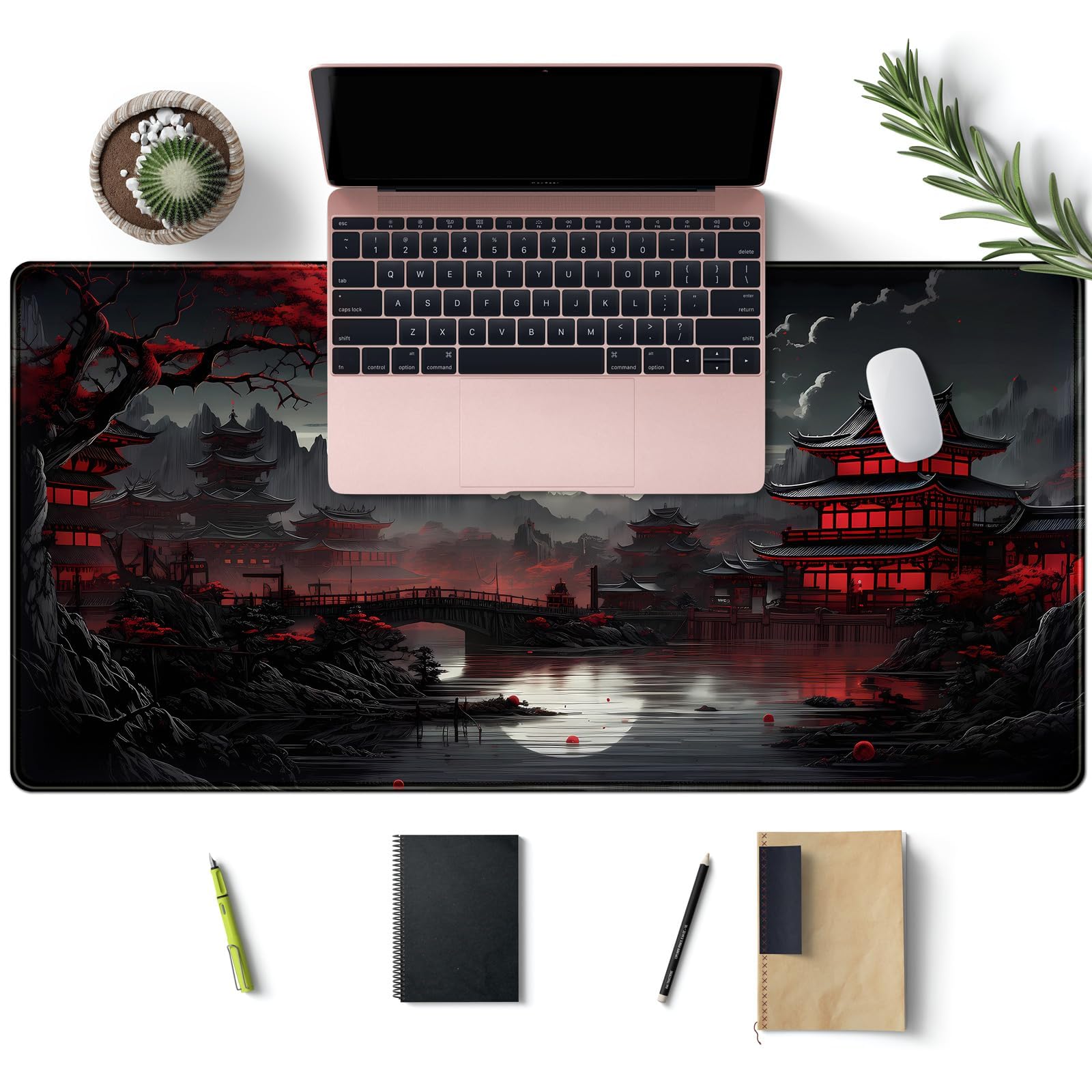 Alfombrilla De Ratón XXL Speed Gaming 800 X 300 mm - Alfombrilla para Ratón, Alfombrilla Escritorio Grande, Mouse Pad Mejora La Precisión Y La Velocidad -Full Moon