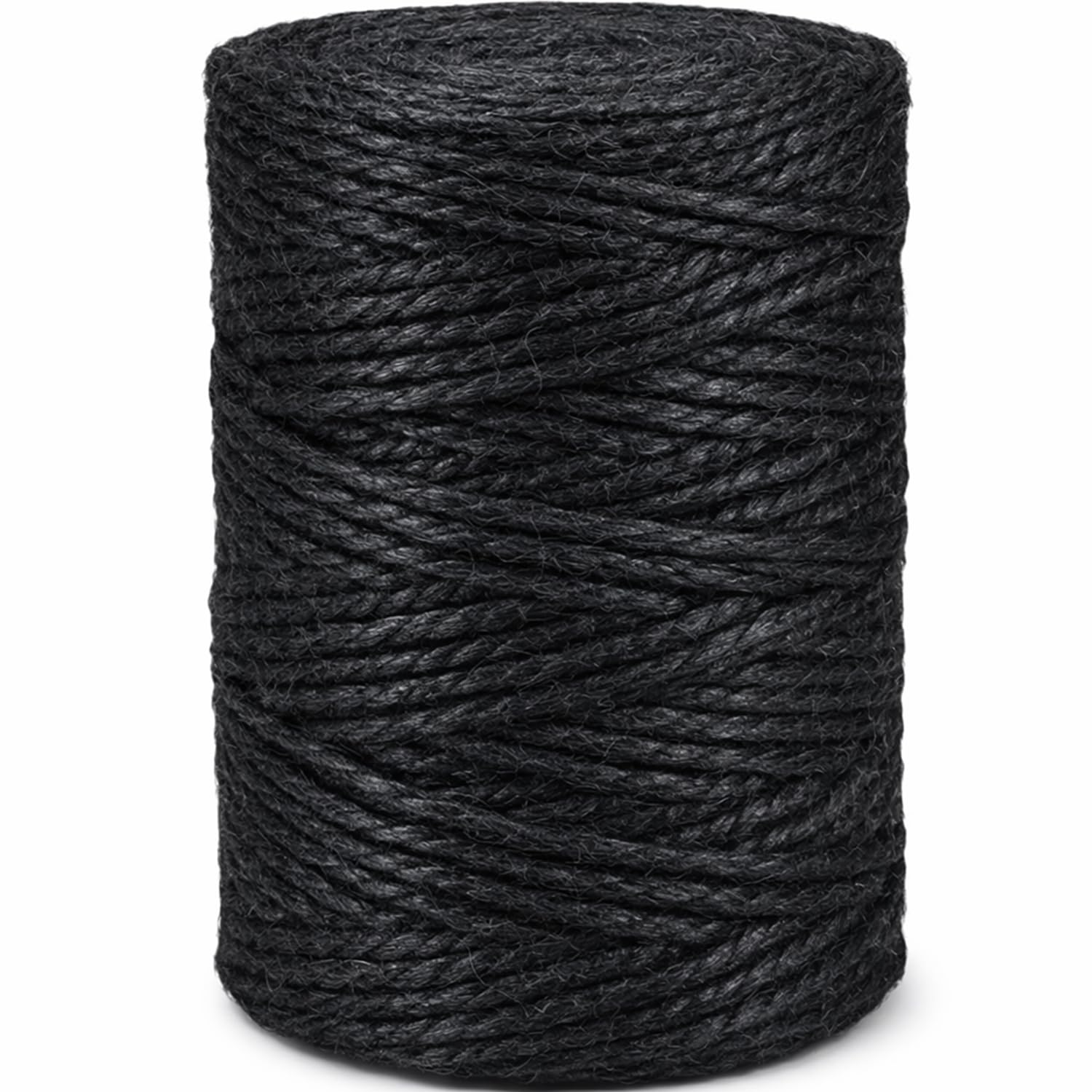 Leecogo Black 2.5mm Jute Twine 328 Feet Heavy Duty Garden Twine String for Gardening Plant Crafts and Decorative Projects