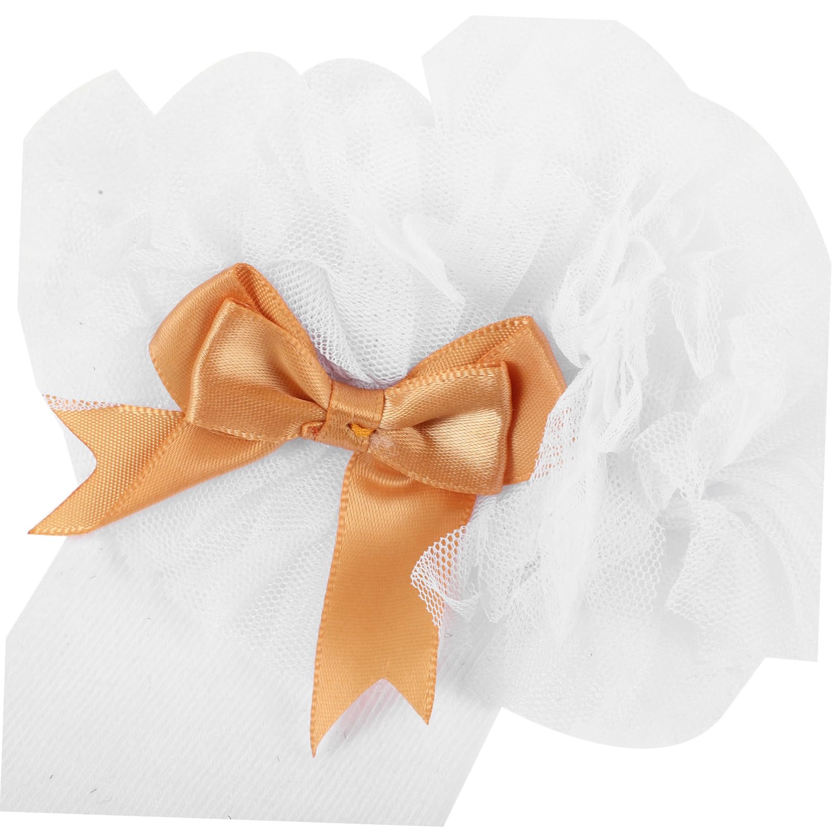 LIFKOME Soft Cotton Baby Socks Bow and Tulle White for Girls Toddlers Knee Socks for Dance Shows