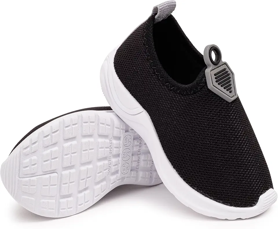 Tênis Menino Infanil Slip-on Escolar Aulas Calce Fácil Esportivo Sola Leve Confortável