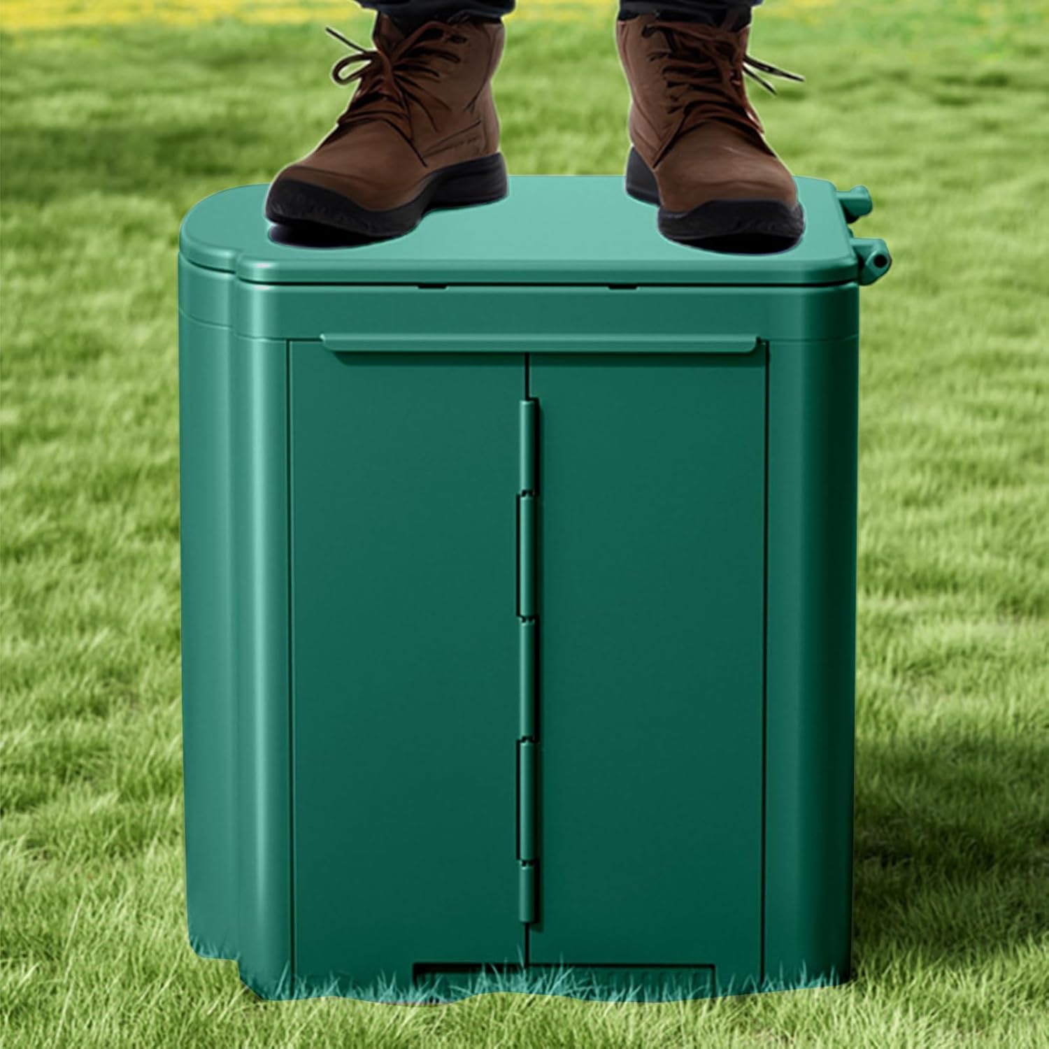 ポータブルトイレ - 大人用ポータブルトイレ,コンパクト 頑丈 サイド収納ブラケット トレーニングシート ボート RV 子供 トラッ