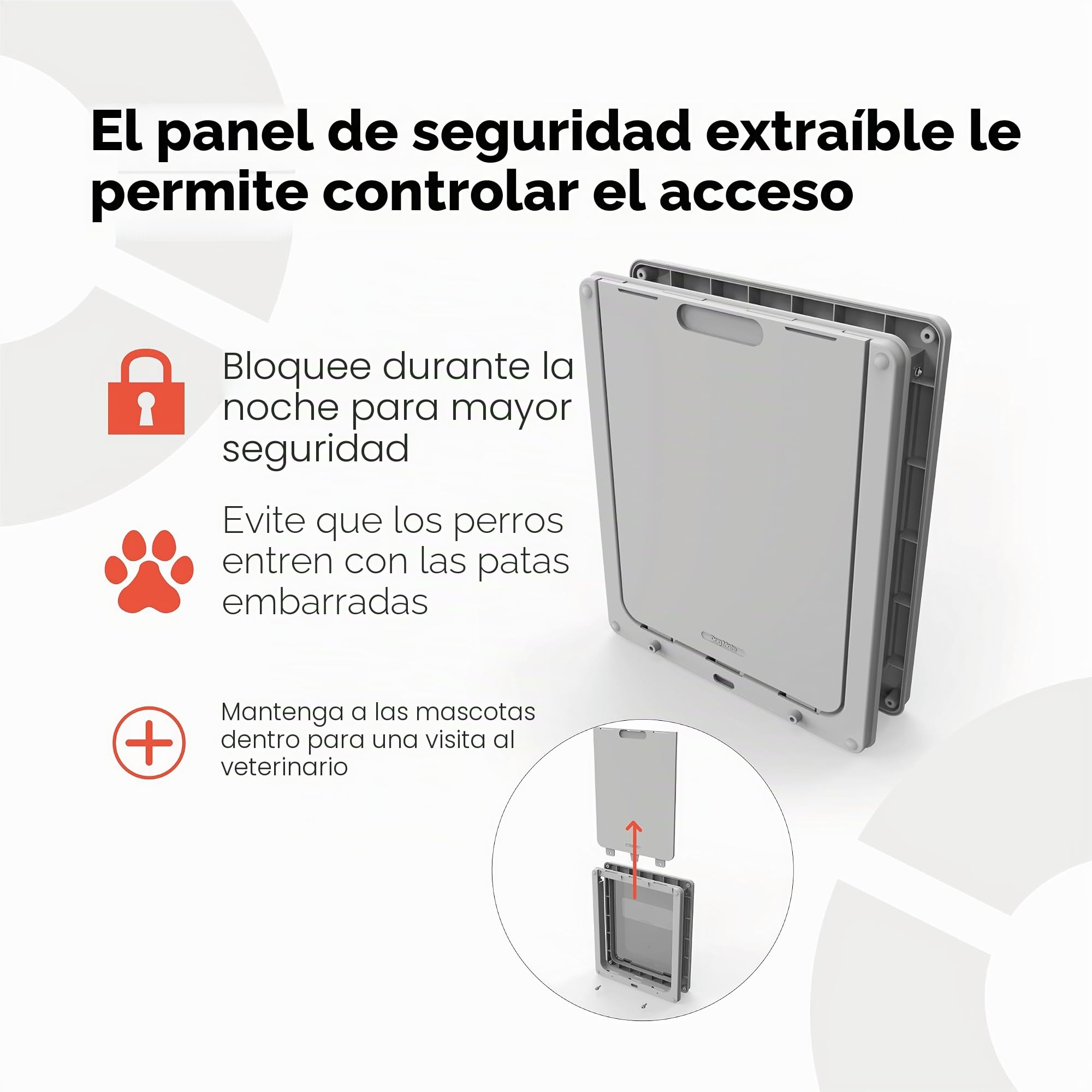 Pet Mate - Puerta de acceso sencilla para mascotas medianas