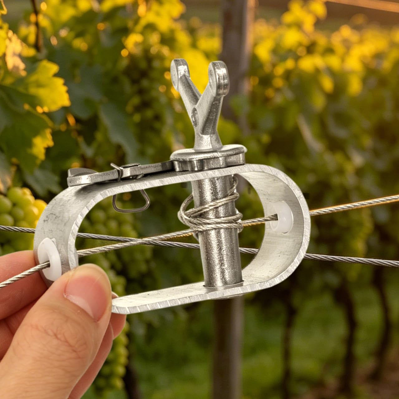 Kisangel Heavy Duty Cable Winch Tightener, Metal Mini Winch Clothesline Tightener Steel Wire Tensioner for Swimming Pool Covers Greenhouses