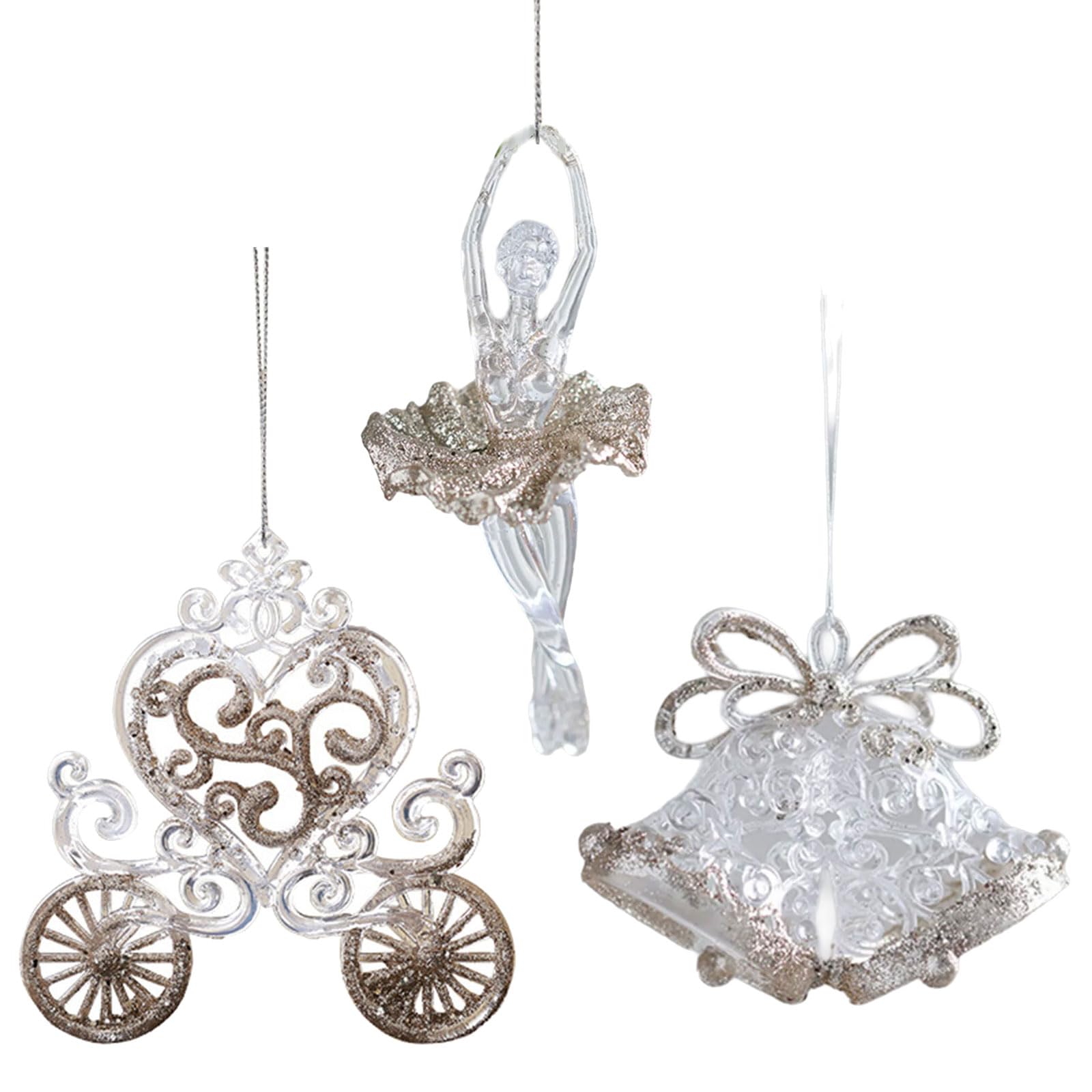 Kalttoy J Acrylics Christmas Tree Decors Stylish Christmas Bauble For Tree Ornamentation And Winter Decoration Decorations