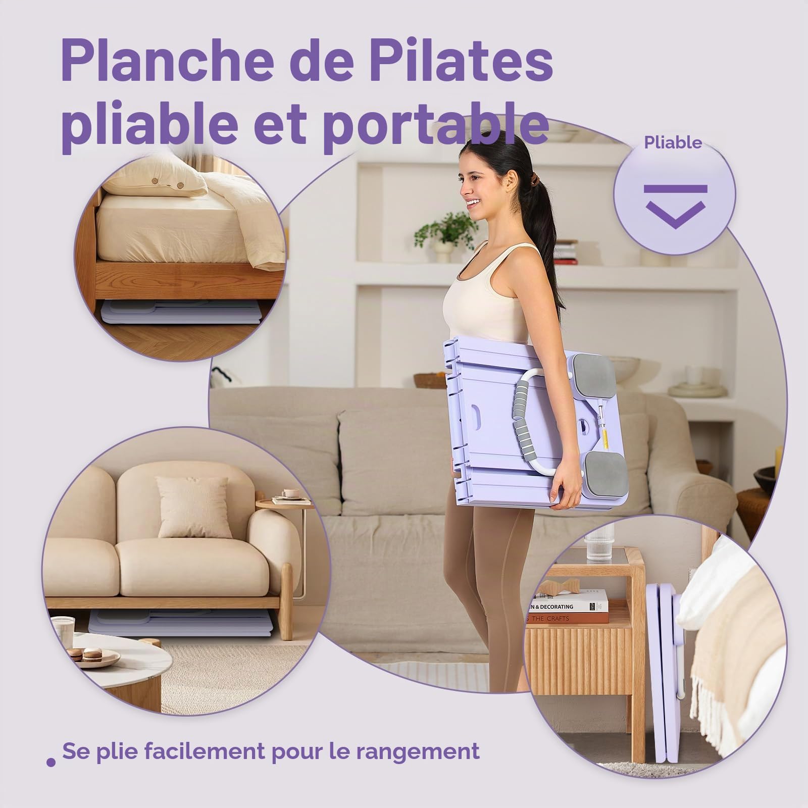 Machine de reformage de Pilates améliorée pour la maison, planche abdominale multifonctionnelle, rebond automatique, planche d'entraînement pour tout le corps