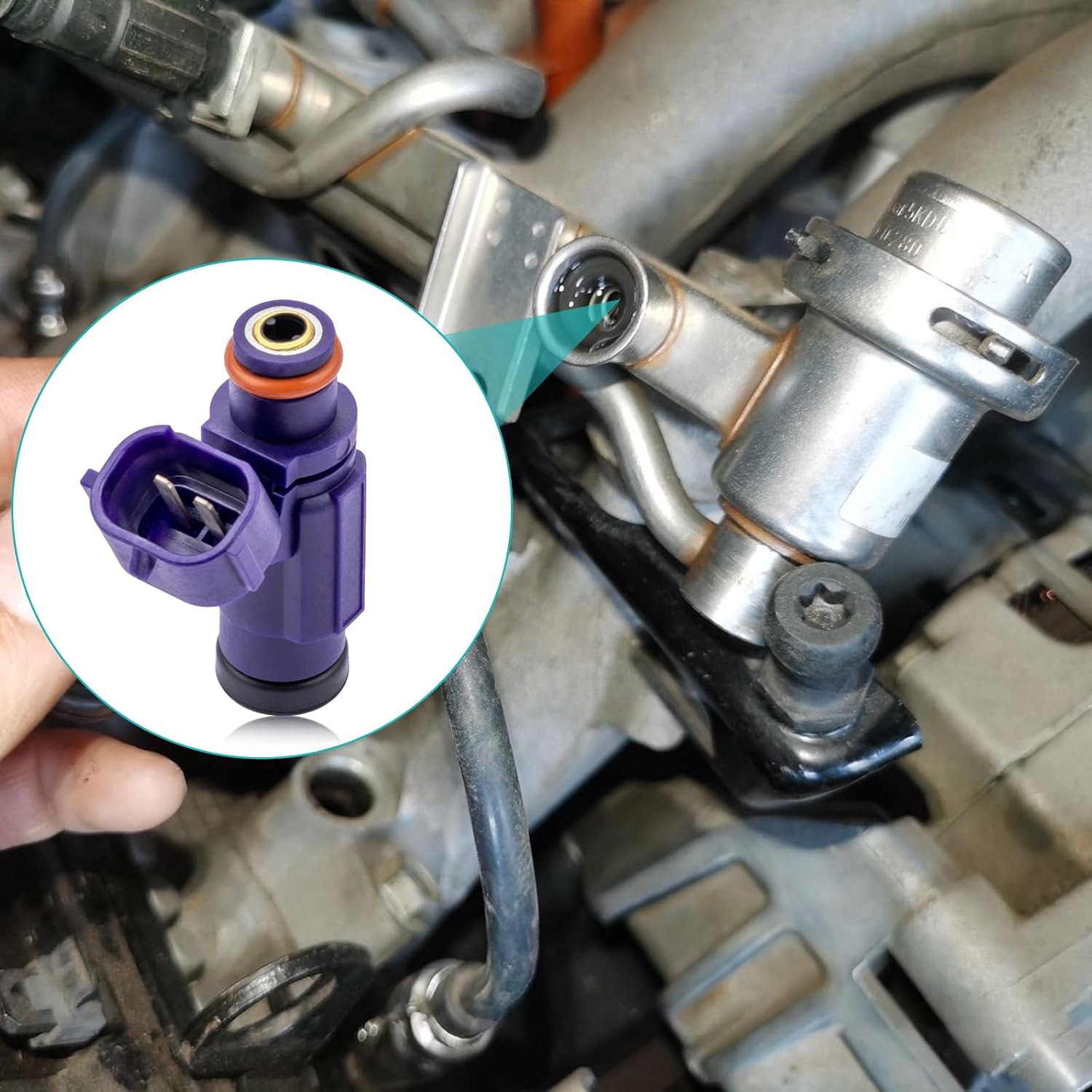 AULINK 2 PCS Fuel Injector EAT259 49033-2060 490332060 Compatible with KAWASAKI 2009-2017 MULE 4000 4010 2009 2010 2011 2012 2013 2014 2015 2016 2017
