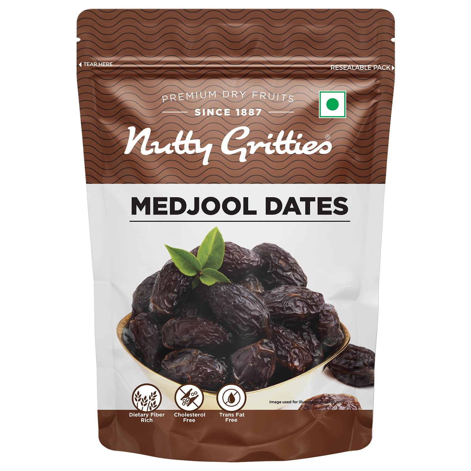 Nutty Gritties Premium Medjoul/Mejdool Date 350g, Khajur | Khajoor | Juicy & Delicious Khajoor, Khajur | No artificial colours | Naturally Sweet | Instant Energy | Resealable Pouch, (B0B4WS28RY) Amazon Price History, Amazon Price Tracker