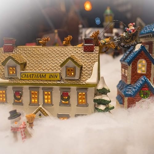 Miniatura 6 de Ruisita Manta de nieve artificial, rollo de nieve de Navidad, manta para falda de árbol de Navidad, camino de mesa, decoración de invierno