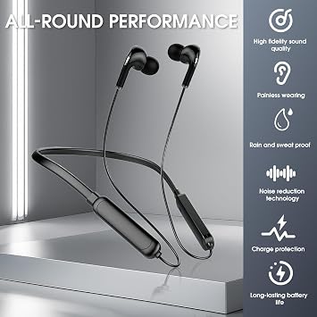 Bluetooth Neckband Headphones Sport Bluetooth Earphones Wired