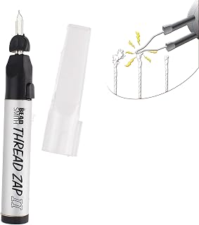 The Beadsmith Thread Zap, Thread Burner, 5.25 inches, Push Button, Battery Operated (1xAA), Trim, Burn and Melt Thread with one Touch, Ideal for Finishing Bead Weaving and stringing Projects