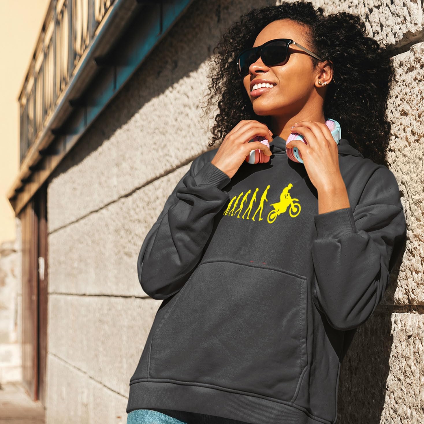 lepni.me Hoodie Sweatshirt Motocross Evolution Dirt Bike Motorcycle Gear Racing Wear Motorbike Off-Roading