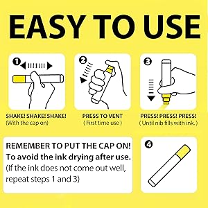 Acrylic Paint Markers, 10 Colors Poster Markers Jumbo 16mm Wide Tip Permanent Ink 36g, Thick Acrylic paint pens for Fabric, Poster, Glass, Rock Painting, Stone, Wood, Car, Ceramic